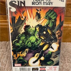 Original Sin Marvel Hulk vs. Iron Man Comic #4